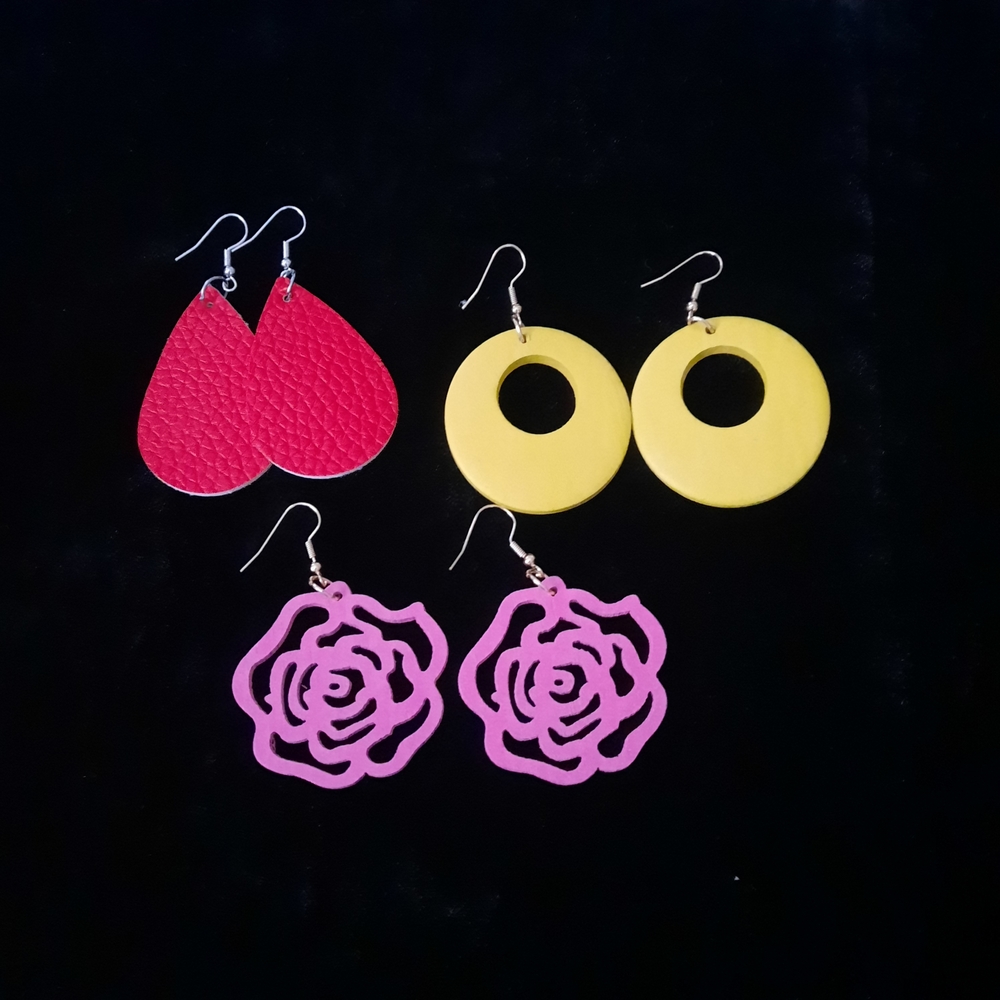 Colorful Women's Earring Set